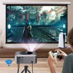 Projetor 8k Compatível Completo De Hd 1080p 12000 Lm Android