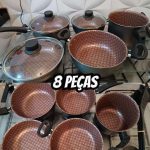 Jogo Panelas Prime Alumínio Antiaderente 8 Peças