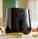 Philips Walita Preta Fritadeira Airfryer Essential XL Digital, 6.2L de capacidade