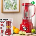 Liquidificador Mondial L-99-FR Vermelho – com Filtro 3 Velocidades 550W