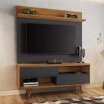 Bancada Retrô Com Painel Tv Até 50 Polegadas