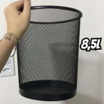 Lixeira de Metal Redonda, Capacidade de 8.5L