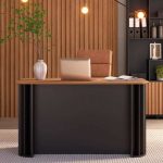 Mesa De Escritório Ripada 135cm 1 Gaveta Dalla Costa