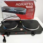 Agratto Fogão eletrico de mesa 2 pratos 220v 2500w
