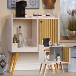 Aparador Buffet Cantinho Café Retro 1 Porta Modelo Linus