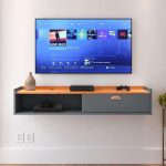 Rack Tv Smart Suspenso Home Decor 1 Porta Nicho