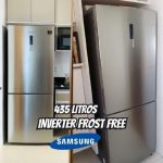 Geladeira Samsung Frost Free Inverse 435 Litros Inox 110V