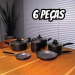 Jogo De Panelas Brinox Antiaderente Ceramic Life 6 Pç