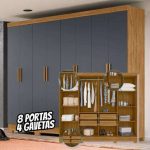 Guarda Roupa Casal 8 Portas Moval