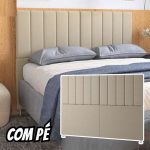 Cabeceira Cama King Las Vegas Com Pé 2,00 Por 1,20