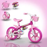 Bicicleta Infantil Menina Aro 12 Nathor Flower
