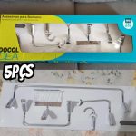 Kit para Banheiros com Acessórios Idea 5 Peças Metal Docol