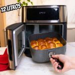 Wap Cozinha Lazer Wap Air Fryer Oven Digital 12l Fw009547 Inox E Preto 127v