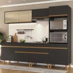 Cozinha Completa 5 Pç C/ Armário Balcão Mp3715 Veneza Gb Pta