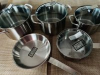 Conjunto de Panelas, 5 unidades, Aço Inoxidável, Electrolux