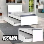 Bicama C/ Cama Auxiliar Bibox Solteiro Prisma