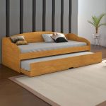 Sofá-cama Solteiro 2 Lugares Tinta e Verniz Ultravioleta Conquista Móveis Funny III