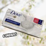 Sabonete em Barra Dove Branco 90 GR 6 unidades