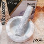 Lyor, Conjunto Pilão e Socador de Mármore Marin 12cm x 6cm