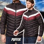 Jaqueta Masculina Casual Nylon Puffer Broken Rules