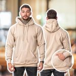 Moletom Liso Masculino Flanelado Blusa De Frio Com Capuz