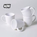 CONJUNTO C/ 4 CANECAS ROMA BRANCO 343 ml