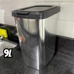 Kit 2 Lixeira Cesto De Cozinha Banheiro Tampa Click 9l