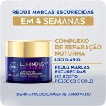 NIVEA Tratamento Facial Complexo de Reparação Noturna Luminous 630 50ml