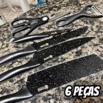 Jogo De Facas Kit 6 Peças Conjunto Inox