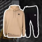 Conjunto De Frio Moletom Com Capuz Canguru Flanelado