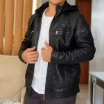 Jaqueta De Couro Masculino Slim
