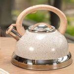 Chaleira C Apito Tampa Alça 2,7l Fogão Indução Vanila Brinox