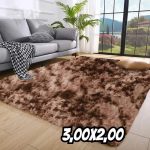 Tapete Sala Quarto 3,00×2,00 Shaggy Luxuoso Peludo Fofinho