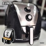 Fritadeira Sem Óleo Air Fryer 8L, Mondial, Preto/Inox, 1900W, 110V – AFN-80-BI