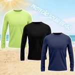 Kit 3 Camiseta DF Masculina Manga Longa