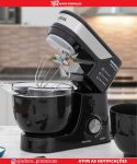 Batedeira Planetária Mondial Preto e Inox 700W – Premium 12 Velocidades