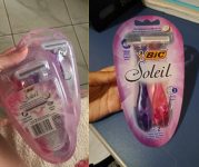 Aparelho de Depilar BIC Soleil, Rosa e Roxo