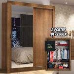 Guarda-roupa Solteiro Denver Madesa 2 Portas Correr Esp