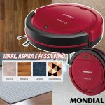 Robô Aspirador de Pó MultiClean, Mondial, Vermelho/Preto, 30W