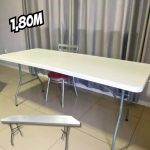 Mesa Dobravel Vira Maleta Com Alça Portatil 1,80m