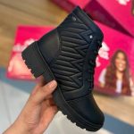 Bota Casual Feminina Coturno Salto Bloco Baixo Dakota