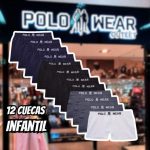 Kit 12 Cuecas Infantil Boxer Microfibra sortido Polo Wear