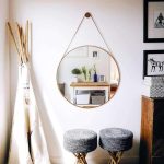 Espelho Adnet Redondo Para Banheiro/quarto/sala/30cm+brinde