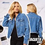 Jaqueta Feminina Casual Cropped Jeans Sawary