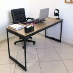 Escrivaninha E-led Escrivaninha E-led Brasil Escritório industrial vintage mdp de 150cm x 70cm x 60cm