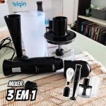Mixer Vertical Turbo Chef Elgin 3 em 1 200W Preto