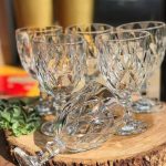 Kit 6 Taças de Vidro Diamante 330ml Class Home