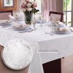 Toalha De Mesa 6 Lugares Jacquard 200x135cm Admirare