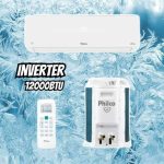Ar Condicionado Hi Wall Eco Philco Inverter 12.000 Btus Frio 220v R-32