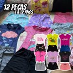 Lote 12 Peças Roupa Infantil Menina Feminino Atacado Verão